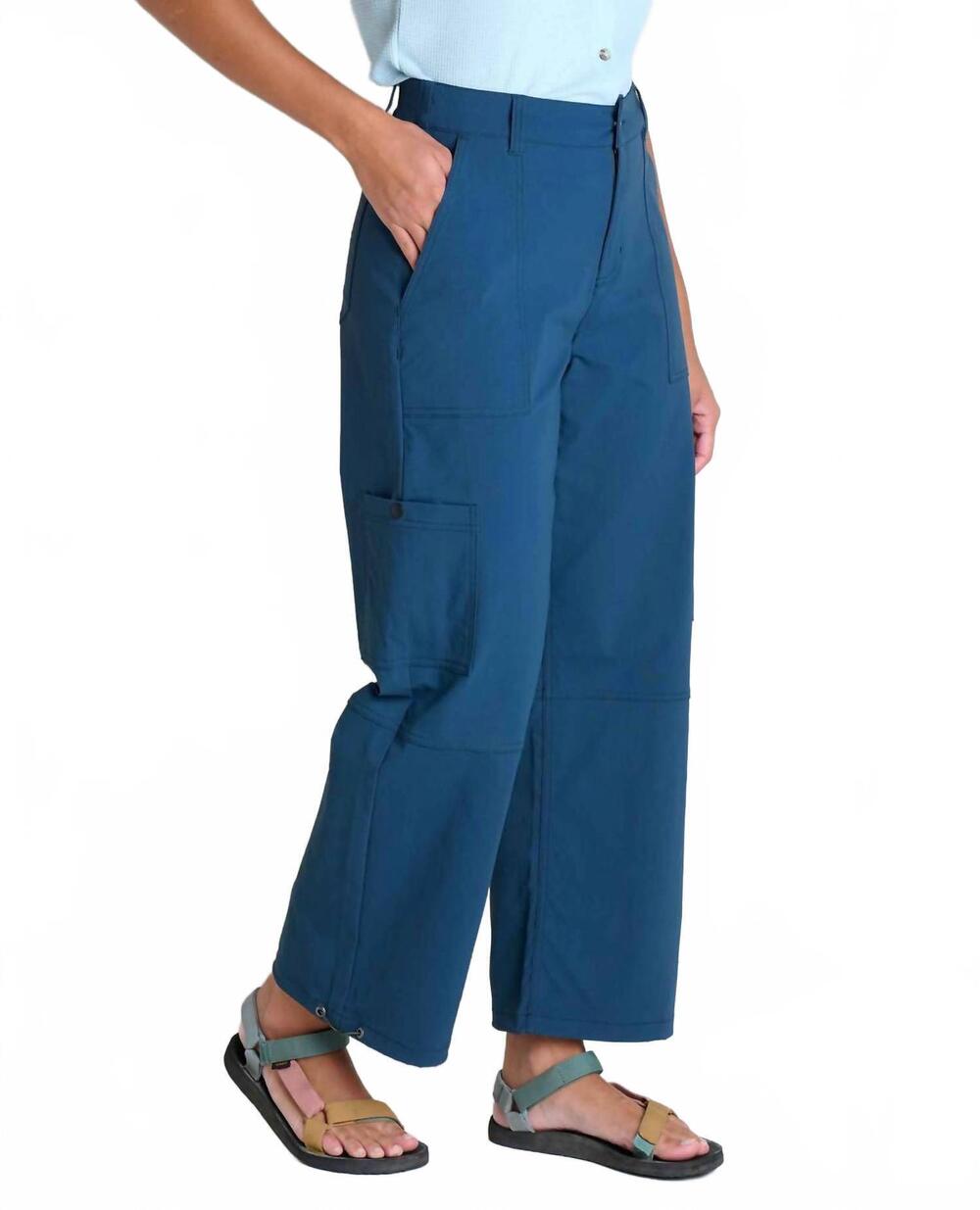 NEW TOAD&CO rover wide leg pants in midnight blue
